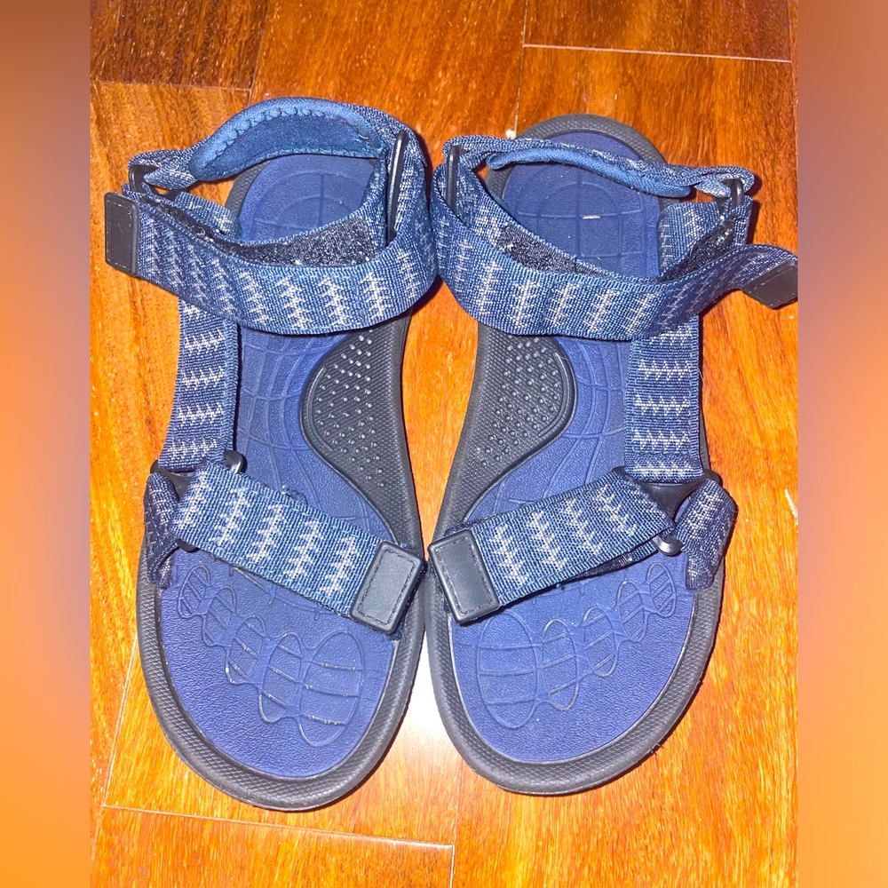 Boys Hook-and-loop Fastener Sport Sandals, Sporty Outdoor Fabric Sandals